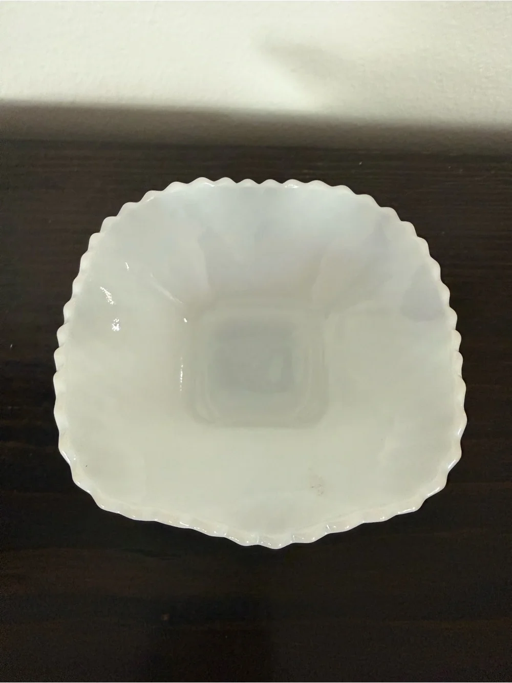 Vintage milk glass candy dish